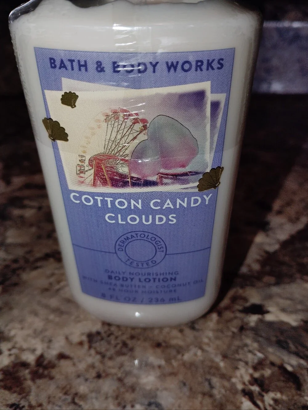 Bath & Body Works Cotton Candy Clouds Body Lotion - Lavender Label, Cream Lotion